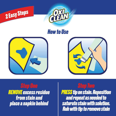 OxiClean On The Go Stain Remover Pen, Instant Stain Removal Stick, Pack of 3