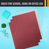 Better Office Products Two Pocket Portfolio Folders, 50-Pack, Burgundy, Letter Size Paper Folders