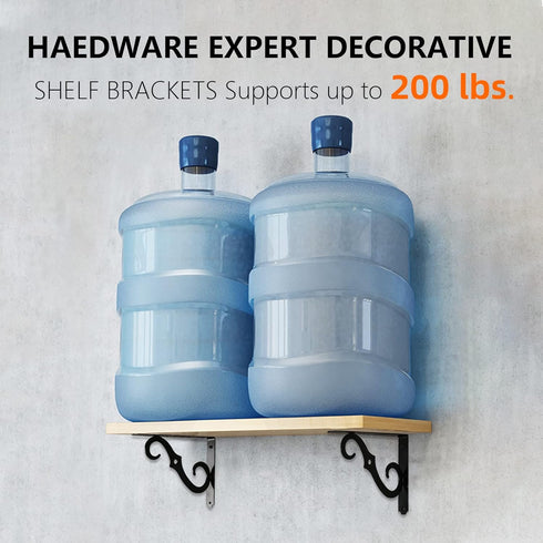 HOME MASTER HARDWARE 5 inch 10-Pack (5 3-1/2 inch) Shelf L Brackets Decorative Shelf Brackets Shelf Support Corner