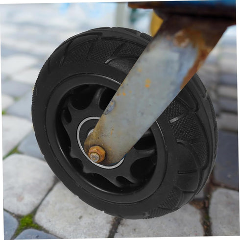 2pcs ULTECHNOVO Heavy Duty Silent Casters Caster Wheels Replacement Wheels for Rolling Cart Solid Easy Rolling