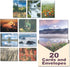 Blank Cards and Envelopes Set, Leanin' Tree, 5x7, 20 Note Cards with Stunning Pacific Northwest Photos