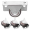 Beaupretty 4pcs 1.2-inch Small TPR Fixed Furniture Casters with Metal Top Plate