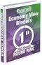 Samsill 1 Inch 3 Ring Binder, Made in USA, Economy Round Ring, 200 Sheet Capacity, White