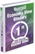 Samsill 1 Inch 3 Ring Binder, Made in USA, Economy Round Ring, 200 Sheet Capacity, White