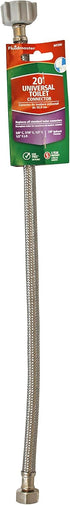 Fluidmaster B4T20U Toilet Connector, Braided Stainless Steel, 20-Inch Length