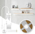 CUBITOR Under Cabinet COB Led Light Strip kit,16.4ft/5m Cuttable 6500K,Diffused Power with 6