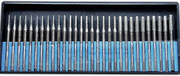 Drilax Diamond Drill Bits for Glass, Sea Glass, Gemstones & Jewelry – 30-Piece Set (1mm, 2mm, 3mm)