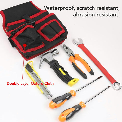 Garden Tool Pouch, Waterproof Utility Bag for Electrical Maintenance and Carpenters Hand Tools