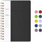 Spiral Notebook, 6.10" x 8.19", College Ruled Journal with Inner Pockets, PU Leather Cover, 160 Pages
