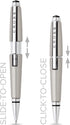 Cross Edge Pen, Medium 0.7 mm, Black Ink, Titanium Barrel (AT05555)