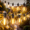 Outdoor String Patio Lights 100FT 50 LED String Lights Waterproof Connectable Shatterproof