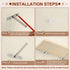 4 2 Inch uxcell PCS Blind Shelf Supports, Heavy Duty Floating Shelf Bracket Metal Hidden Brackets with Screw Wall Mount