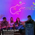 Bvokon 16.4FT Sync,IP65 Neon Rope Lights,Flexible Led Rope Light Control with App/Remote,Multiple Modes,Music Outdoor
