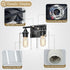 Fixtures,2-Light Vanity Lighting Bathroom Lights Over Mirror,Modern Sconces Wall Lighting with Clear Glass Shade,Light