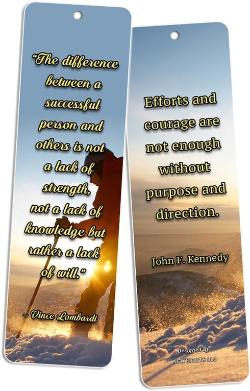 NewEights Adventure Inspirational Quotes Bookmarks 12-Pack, Stocking Stuffers for Church Ministry Supplies