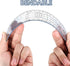 Plastic Goniometer Quick Angle Protractor - Clear Angle Finder with 7 Inch Arm for Measuring
