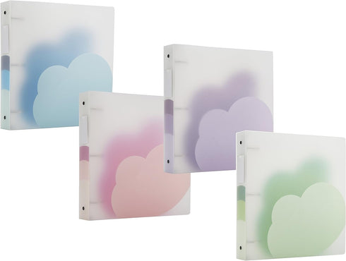 Filexec Products Cloud Ring Binder 2", Pack of 4 (50495-6459), Green