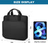 Zipper Binder with Shoulder Strap, 3 Ring 2 Inch Binder, Office Organizer, 500 Sheet Capacity, Black