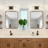 21" Mirror,2-Light E26 T10 Bulbs(Excluded) Matte Black Bathroom Light Fixtures Over Bathroom Vanity Lights Above