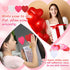 Kosiz 4800 Sheets Valentine's Day Heart Shape Sticky Note 3 x 3 Inch, 4 Colors Red Pink Cute Memo Pads for School Office