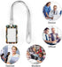 Generic Russian Nesting Dolls Flowers Vertical Badge Holder with Lanyard Plastic Sliding ID Card Name Tag Holder