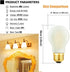 DONDDA E26 Bulb 6W A15 Dimmable Bulb 60 E26 Bulb 2700K AC120V 600LM E26 Bulb Pack 6 Frosted LED Equal Watt Edison Warm
