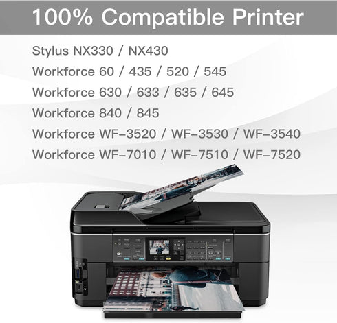 BeOne Remanufactured Ink Cartridges Replacement for Epson T126 126 for Workforce 60 435 520 545 630 633 635 645 840 845