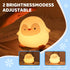 50H/12H 30-Min Dimmable Penguin Silicone Night Light, Long Battery Life Touch Lamp with Auto-Off Timer, Soft Glow