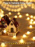 200LED 66ft 8 Connectable Globe String Lights Indoor Outdoor for Bedroom, Warm White Fairy Light Plug in with Remote