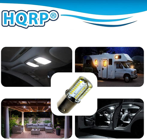 HQRP 120V LED Light Bulb Cool White, Compatible with Clarke 40920A CK-40920A Replacement for Super 7 7R