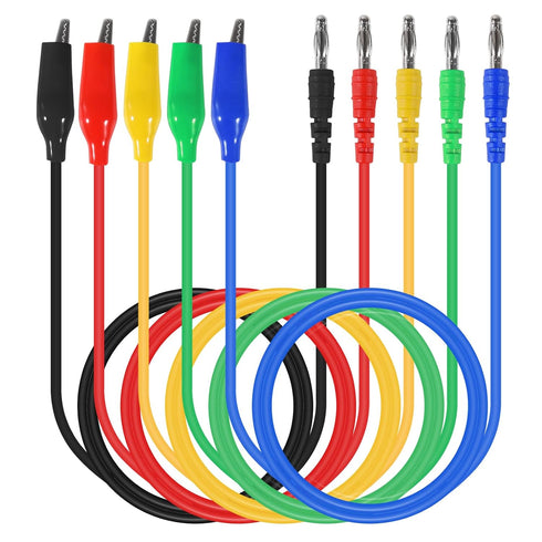 24PCS Set 3 Back Probe Kit,Banana Plug to Copper Alligator Clip Automotive Test Leads with Configurations Back Probe