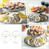 2pcs UPKOCH Stainless Steel Seafood Display Rack Food Tray Holder for Home and Restaurant Creative Seafood Stand