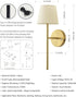 Set 5200mAh Gold Wall Sconces of Two, Small Rechargeable Battery Operated Wall Lamp with Remote, Cordless Wall Lights