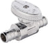 (Pack of 2) EFIELD 1/4 Turn Straight Stop Valve Barb Crimp 1/2" Pex x 1/2" Pex Chrome Plated Brass