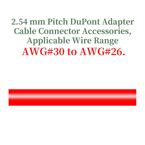 50 Sets Dupont 2.54 mm Pitch 4-Pin Female Adapter Cable Connector Accessories, 250 Pieces Crimp Pins Kit