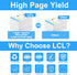 LCL Compatible Ink Cartridge Replacement for Brother LC-404, LC404, LC-404BK, LC404BK for MFC-J1205W, MFC-J1205W XL,