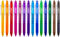 ParKoo Retractable Erasable Gel Pens Clicker - 14 Colors, Fine Point 0.7mm for Writing and Drawing