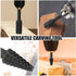 Rotary Drill Bits Set, Wood Carving File Rasp Drill Bit of 5Pcs, 1/4" Shank Tool for Woodworking