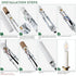 E12 Bulb (12-Pack/Ceramic Candelabra Light Socket,Length Adjustable Ceramic Socket for Chandelier Lighting,Candelabra