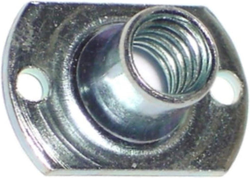 Rectangular Brad Hole Tee Nuts, 1/4-20 x 1/4" (Pack of 9), TNS-080-9 014973323172