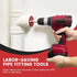 PVC Fitting Saver with 1- -Inch Head Aluminum, PVC Pipe Reamer, PVC Socket Saver with 3/8" Hex Shaft, For Water Lines, Drain Lines, Vent Lines