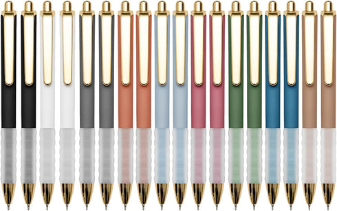 Linbsunne 18-Count Black Ballpoint Pens, Medium Point 1mm with Super Soft Grip for Men and Women