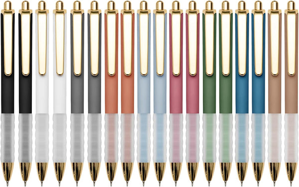 Linbsunne 18-Count Black Ballpoint Pens, Medium Point 1mm with Super Soft Grip for Men and Women