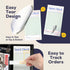 500 (10 FMP Brands Guest Check Books for Servers, Server Note Pads Paper, Total Sheets Pads), Light Green with Guest