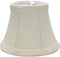 Aspen Creative 30004, Bell Clip-On Chandelier Lamp Shade, Off-White, 3" Top X 5" Bottom