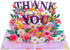 WJIAAA Pop Up Thank You Cards, 3D Thank You Card with Envelope flowers