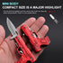 Grombolar Small Pocket Knife for Men Women,Cool Stuff Gadgets for Everyday Carry Gifts Ideas (Gun-Mini Red)
