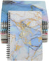 Yansanido Spiral Notebook – 8 Pcs A5 Marble Design, Thick Hardcover, 80 Sheets, 160 Pages, College Ruled Journals
