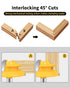 Allmake 3pcs Lock Miter Router Bits 1/4 Shank, 45 Degree Joint Router Bit Set for Woodworking Cabinetry Drawers