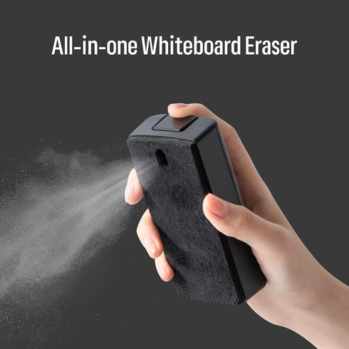 loukin All-in-One Magnetic Dry Erase Eraser, Patent Whiteboard Eraser with Cleaner, Ideal for Classroom and Office